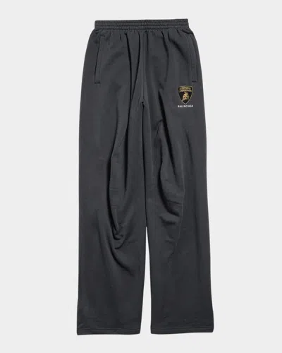 Balenciaga I Automobili Lamborghini Oversized Sweatpants In Black