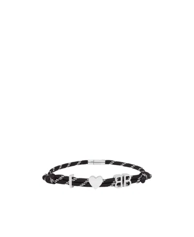 Balenciaga I Love Bb Choker Necklace In Black