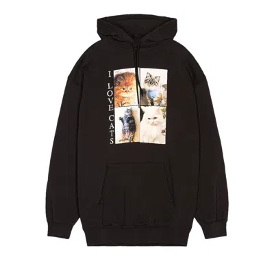 Pre-owned Balenciaga I Love Cats Hoodie 'black'