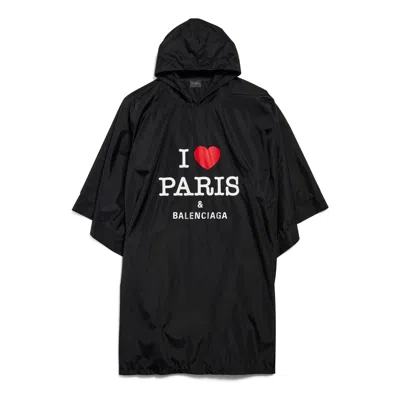 Balenciaga I Love Paris  Poncho 'black'
