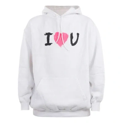 Balenciaga 'i Love U' Hoodie 'white'