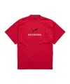 Balenciaga I Puma Oversized T-shirt In Red In Red