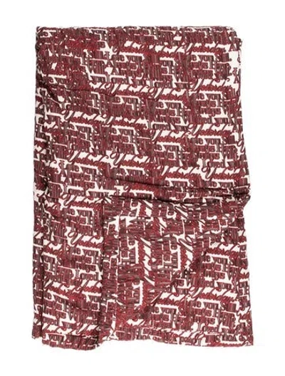 Pre-owned Balenciaga 'i Will Always Love You' Quilted Lap Blanket W/ Tags In Red