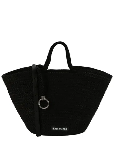 Balenciaga Ibiza Medium Basket Tote In Neutral