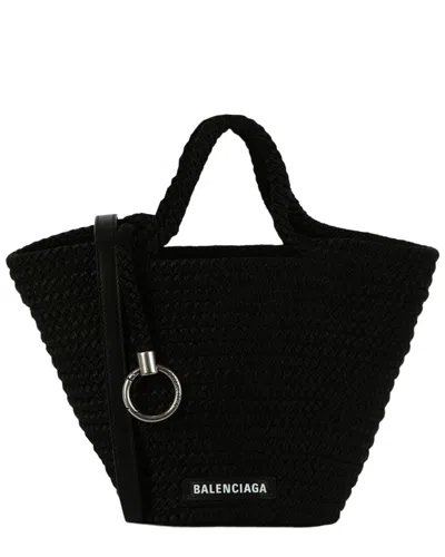 Balenciaga Ibiza Small Basket Tote In Pattern