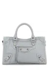 Balenciaga Ice Leather Small Le City Handbag In Gray