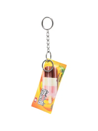 Balenciaga Ice-cream-bag Keyring In Multi