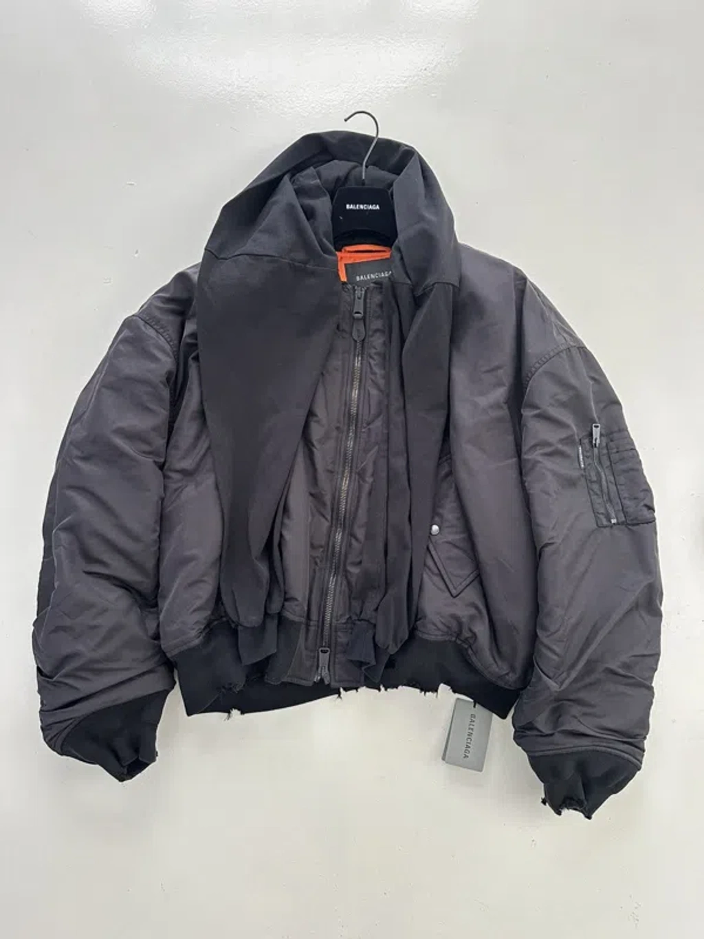 Pre-owned Balenciaga Incognito Bomber Jacket In Black | ModeSens