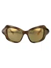 Balenciaga Injectate Havana Sunglasses In Gold