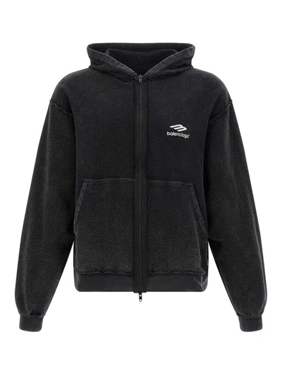 BALENCIAGA INSIDE-OUT 3B SPORTS ICON HOODIE