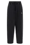 Balenciaga Sports Icon Joggers Textured Fabric In Black