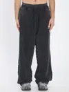 Balenciaga Reversed Seam Oversized Sports Sweatpants In Black