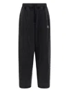 Balenciaga Sports Icon Joggers Textured Fabric In Black