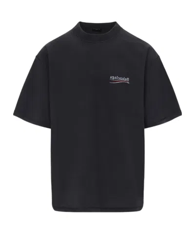 BALENCIAGA BALENCIAGA LOGO PRINTED CREWNECK T-SHIRT