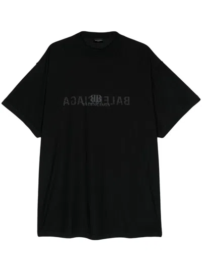 【BALENCIAGA】ブラック Inside Out Tシャツ Balenciaga Inside Out T-shirt In Black | ModeSens