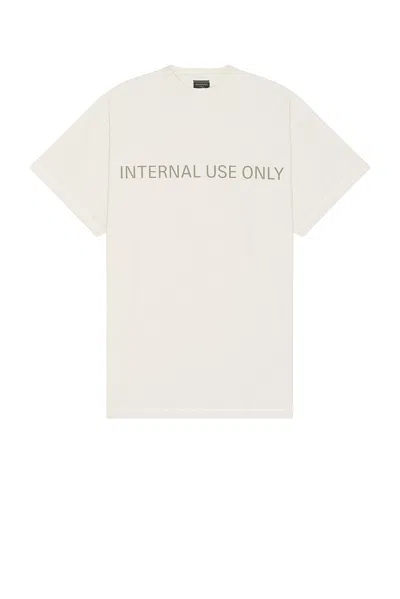 Balenciaga Inside Out T-shirt In Off White