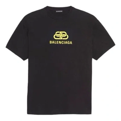 Balenciaga Interlocked Bb Regular Fit T-shirt 'black'