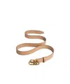 Balenciaga Interlocking Bb Logo Belt In Nude