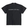 Balenciaga Internal Use Only Inside-out T-shirt 'black'