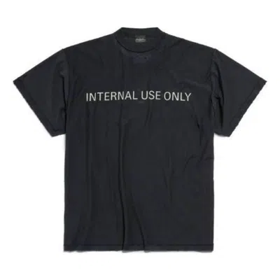 Balenciaga Internal Use Only Inside-out T-shirt 'black'