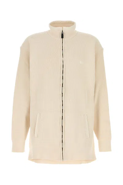 BALENCIAGA BALENCIAGA CREAM COTTON AND POLYESTER SWEATER