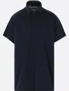 Balenciaga Logo's Polo Shirt In Blue