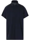 Balenciaga Intertwined Design Polo Shirt With Aesthetic In Blue