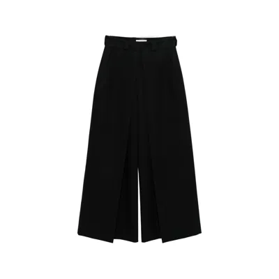 Balenciaga Inverted-pleat Trousers In Black
