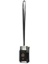 Balenciaga Mini Leather Mobile Phone Holder With Removable Shoulder Strap In Black