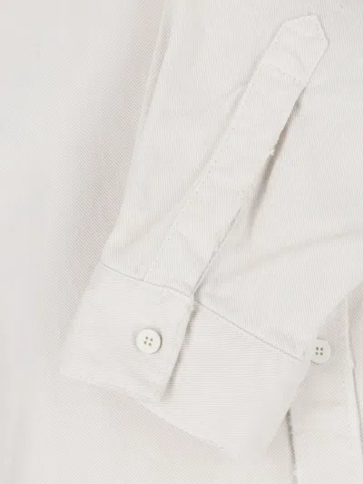 Balenciaga Ivory Denim Oversize Shirt