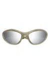 Balenciaga Ivory-ivory-silver Bio Injection Sunglasses In Neutral