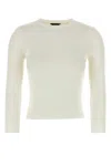 BALENCIAGA IVORY WOOL BLEND SWEATER