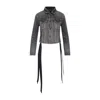 Balenciaga Lace-up Denim Jacket
