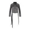 Balenciaga Lace-up Denim Jacket
