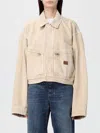 Balenciaga Women Workwear Crop Jacket In Neutral