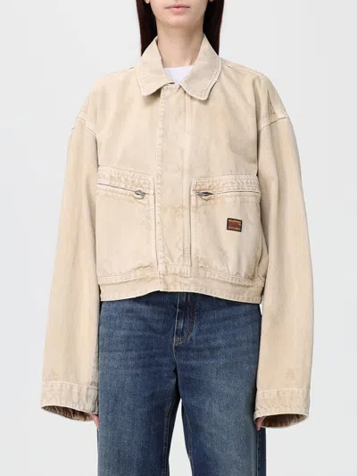Balenciaga Women Workwear Crop Jacket In Neutral