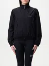 Balenciaga Black Bomber Jacket With Zip And Logo In Black