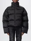 Balenciaga Black Quilted Logo Jacket In Black
