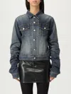 Balenciaga Denim Off-the-shoulder Jacket