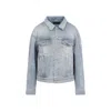 Balenciaga Standing Collar Jacket In Black