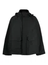 Balenciaga Oversize Parka Jacket Men In Black