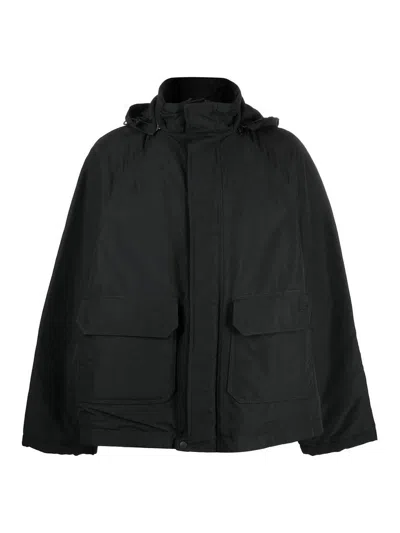 Balenciaga Bb Icon Kick Parka Coat In Black