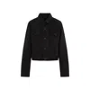 Balenciaga Denim Jacket With Chest And Lateral Pockets In Black