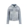 Balenciaga Standing Collar Jacket In Black