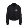 Balenciaga Black Polyamide Large Fit Bomber Jacket In Black