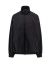 Balenciaga Black Tape Type Bomber Jacket In Black