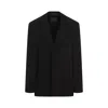 Balenciaga Tailored Jacket Buttoned Cuffs In Black