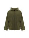 Balenciaga Hooded Jacket In Brown