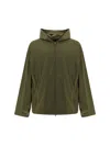 Balenciaga Hooded Jacket In Khaki