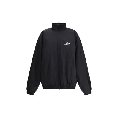 BALENCIAGA JACKET WITH FAUX FUR LINING